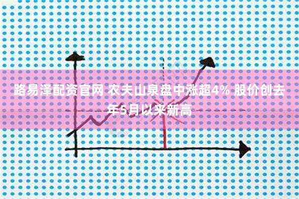 路易泽配资官网 农夫山泉盘中涨超4% 股价创去年5月以来新高