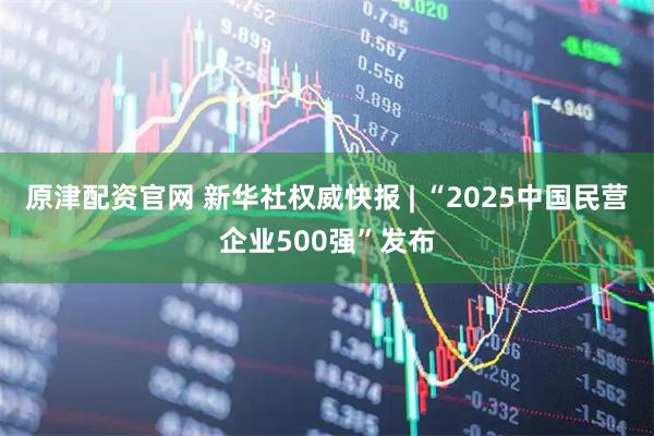 原津配资官网 新华社权威快报 | “2025中国民营企业500强”发布